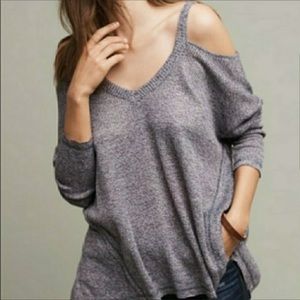 ANTHROPOLOGIE Deletta | millipa cold shoulder top